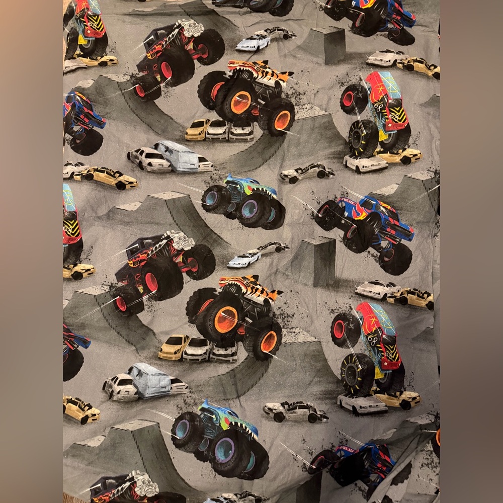Pottery Barn Kids x Hot Wheels duvet cover